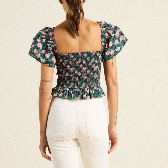 Trovata Birds of Paradis Evie Blouse Petunia XS NWT - Picture 4 of 9